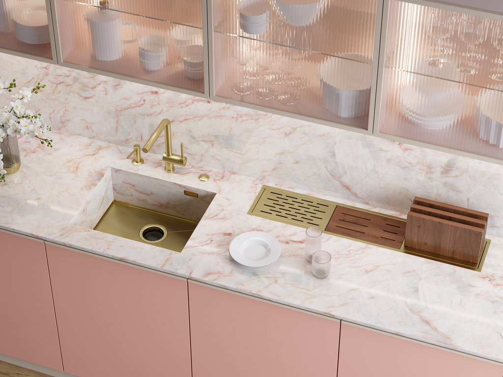 Кухонная мойка Kasen 54-16 INT LG OMOIKIRI 4997060 - Вид №2