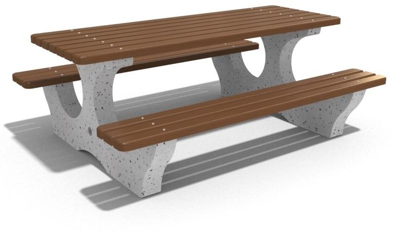 ENCHO ENCHEV - ETE Стол для пикника из бетона и дерева  108  - Вид №2