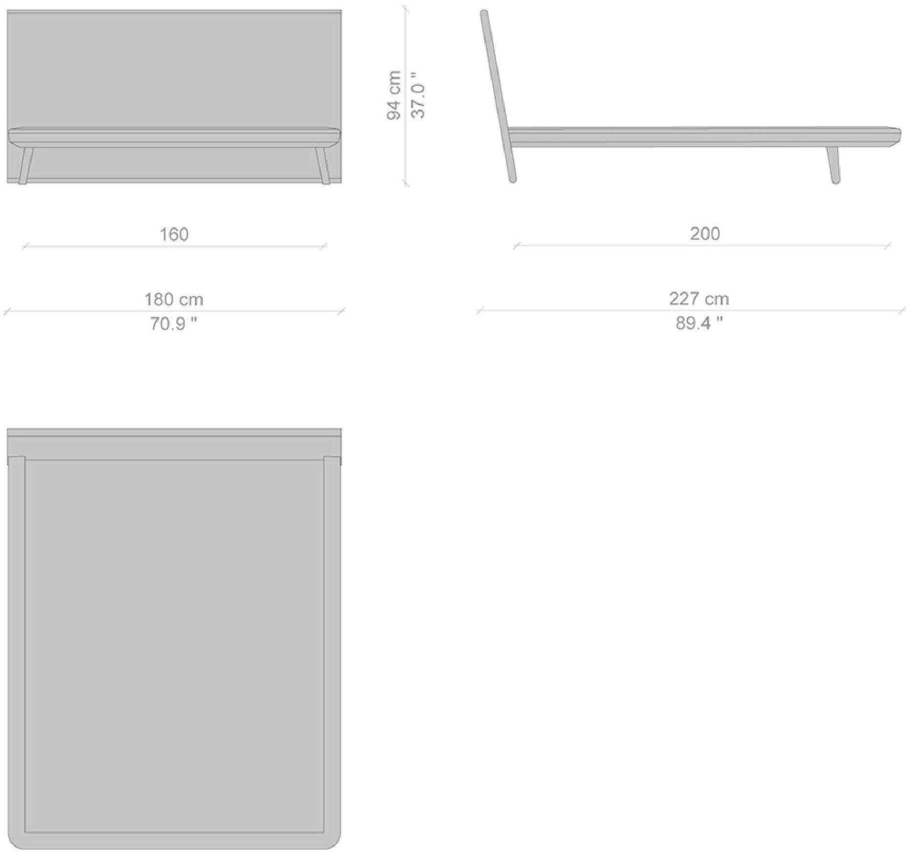 Cassina Кровать с изголовьем из ясеня  L42  - Вид №35