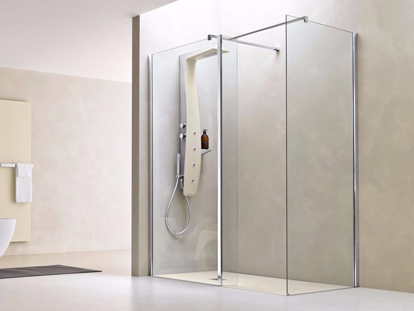 ARBLU Угловая душевая кабина из алюминия и стекла Elite sun-id-1470271 - Вид №1