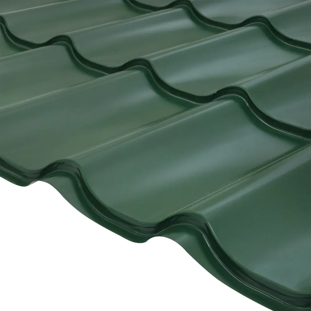 Профиль волновой 0.45 мм 2200x1180 мм RAL 6005 зеленый Santreyd STLM-2136779