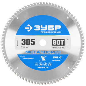 Диск пильный Зубр 36932-305-25.4-80 9107788