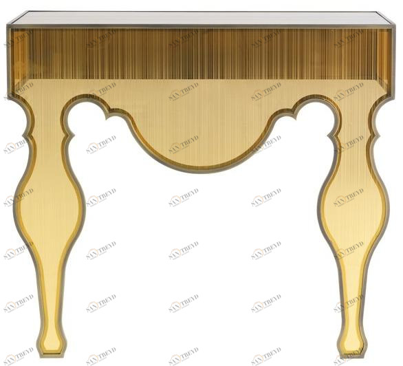 Gianfranco Ferré Home Прямоугольная консоль из зеркального стекла sun-id-1482466