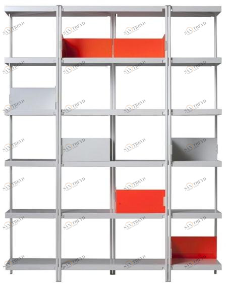 Driade Открытый книжный шкаф из стали и дерева sun-id-1388285