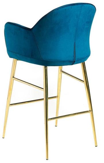 Angel Cerdá Бархатный барный стул с подлокотниками New chair 4084 a175 Angel Cerda - Вид №2