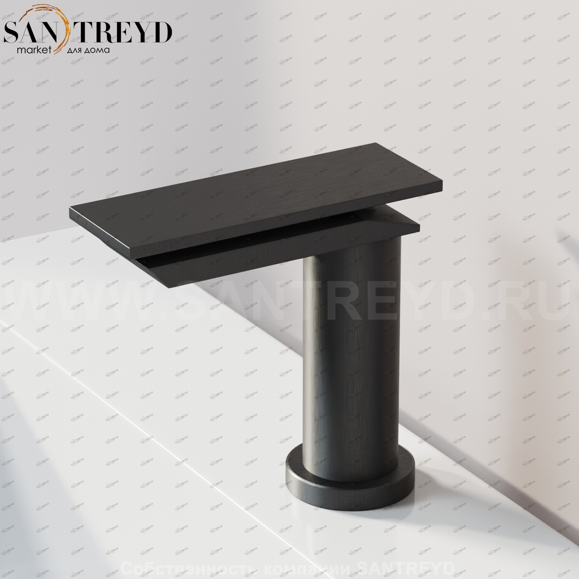 Смеситель ASEN0910N SEN для раковины или биде черный Agape