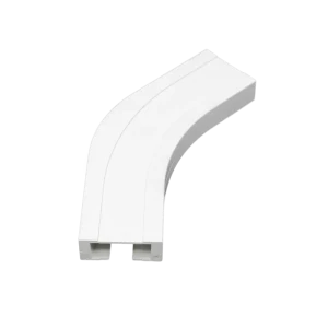 Эркер 135° для электрокарниза с винтовым креплением Эскар 77749 пластик цвет белый