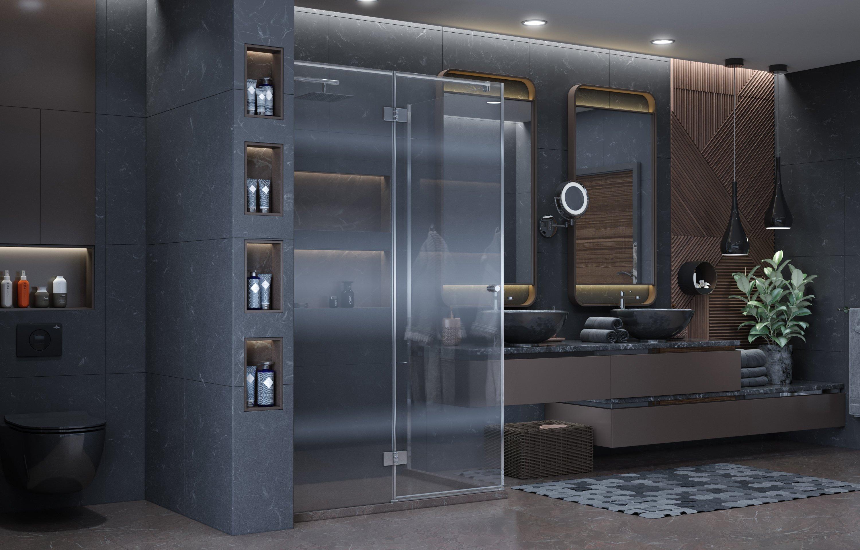 Душевое ограждение Ambassador Diamond 12011107L (1200x800x2000), 1 место - Вид №3