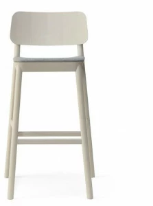 Billiani Высокий табурет из бука со встроенной подушкой Drum 077