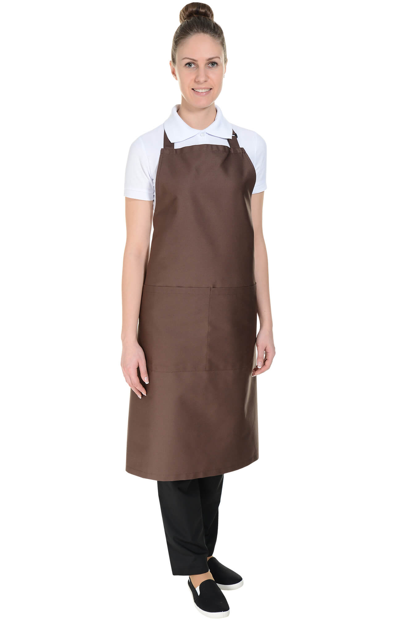 59842 Фартук  с нагрудником, цвет chocolate BARISTA  Одежда для официантов  размер  - Вид №11