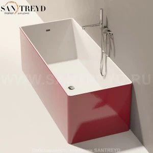 WASH BICOLOR Ванна свободностоящая 170 см красная MW170.BC.3011