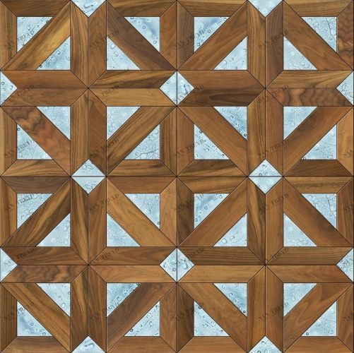 Модульный паркет Da Vinci Камень Каролин Орех Европейский (Грецкий) Натур (Гладкая) 625х625 мм 2600600120