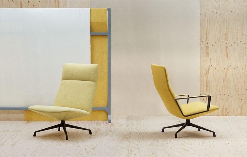 Andreu World Кресло поворотное с высокой спинкой Capri lounge Bu1699 - Вид №1