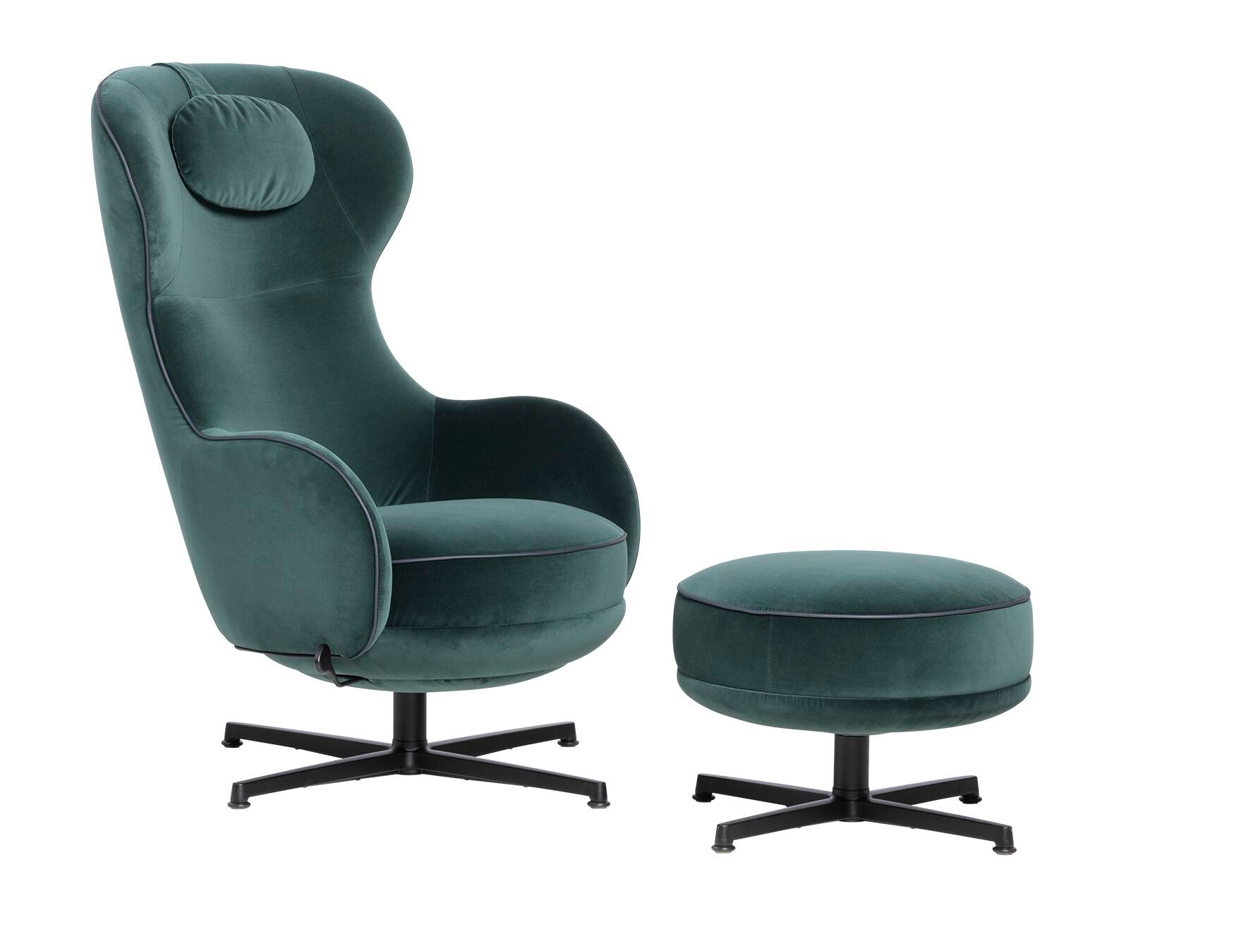 Тканевая вращающаяся спицевая круглая подставка для ног Wittmann Tuya ARCH-00072044