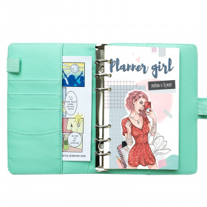 548632 Ежедневник "Planner girl" А6, мятный Fancy Planner