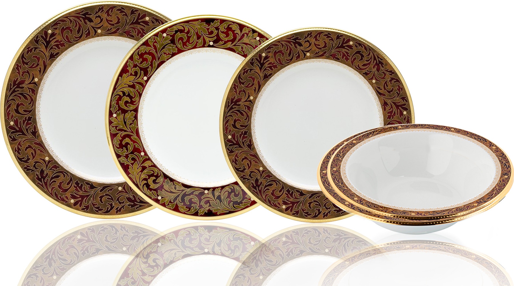 10676108 Noritake Сервиз столовый Noritake Ксавьер,золотой кант на 6 персон 25 предметов, фарфор Фарфор костяной 