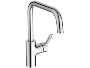 Однорычажный кухонный смеситель с поворотным изливом