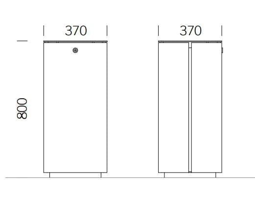 Нержавеющая сталь открытый мусорный бак BENKERT BANKE мусорное ведро ARCH-00009259 - Вид №1