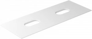 Керамическая полка с двумя отверстиями 121x46 Белый  2054MT GALASSIA Tabulae