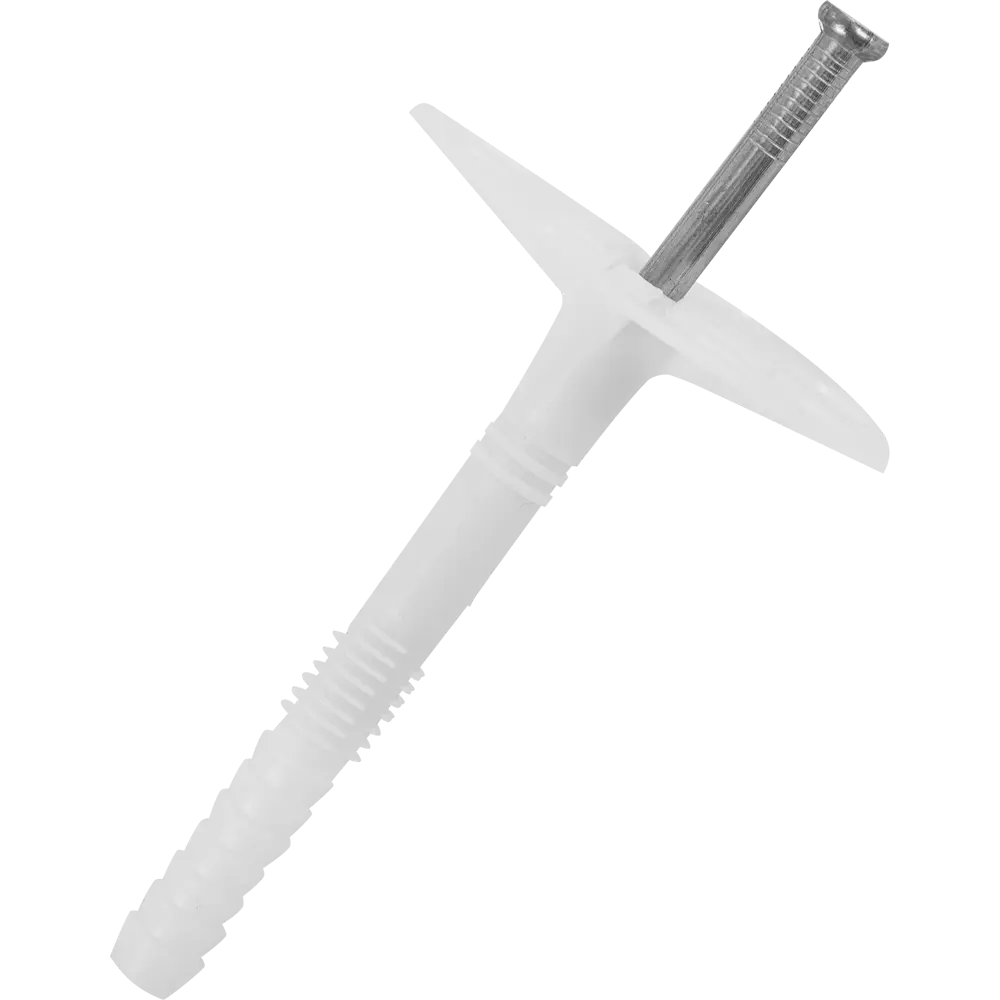 Дюбель для изоляции с гвоздём, 10x90 мм, полиэтилен/металл, 250 шт OMAX STLM-2195625