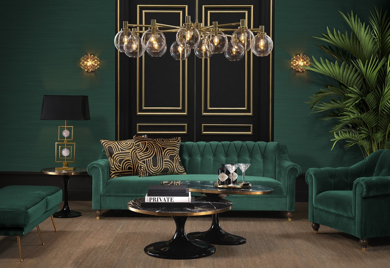 Банкетка 112034 от Eichholtz зеленая EICHHOLTZ ДИЗАЙНЕРСКИЕ 248023 Зеленый  - Вид №7