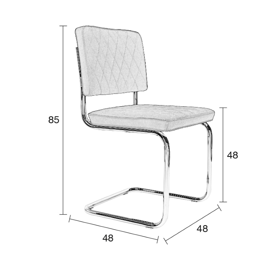 Стул Diamond красный Zuiver 1100270 - Вид №16