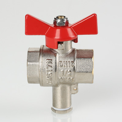 VT.247.N.04 Кран шаровой для подключения датчика температуры Valtec 1/2"  - Вид №4