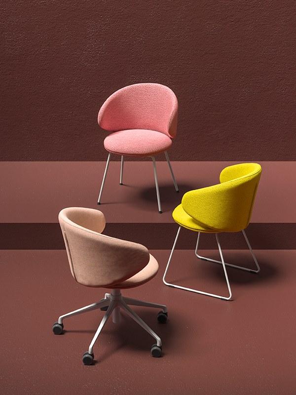 arrmet Стул из ткани с подлокотниками Belle sun-id-1476784 - Вид №3