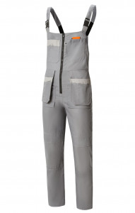 69431 Полукомбинезон "Профессионал-2" темно-серый со светло-серым  Летняя спецодежда  размер 48-50/182-188