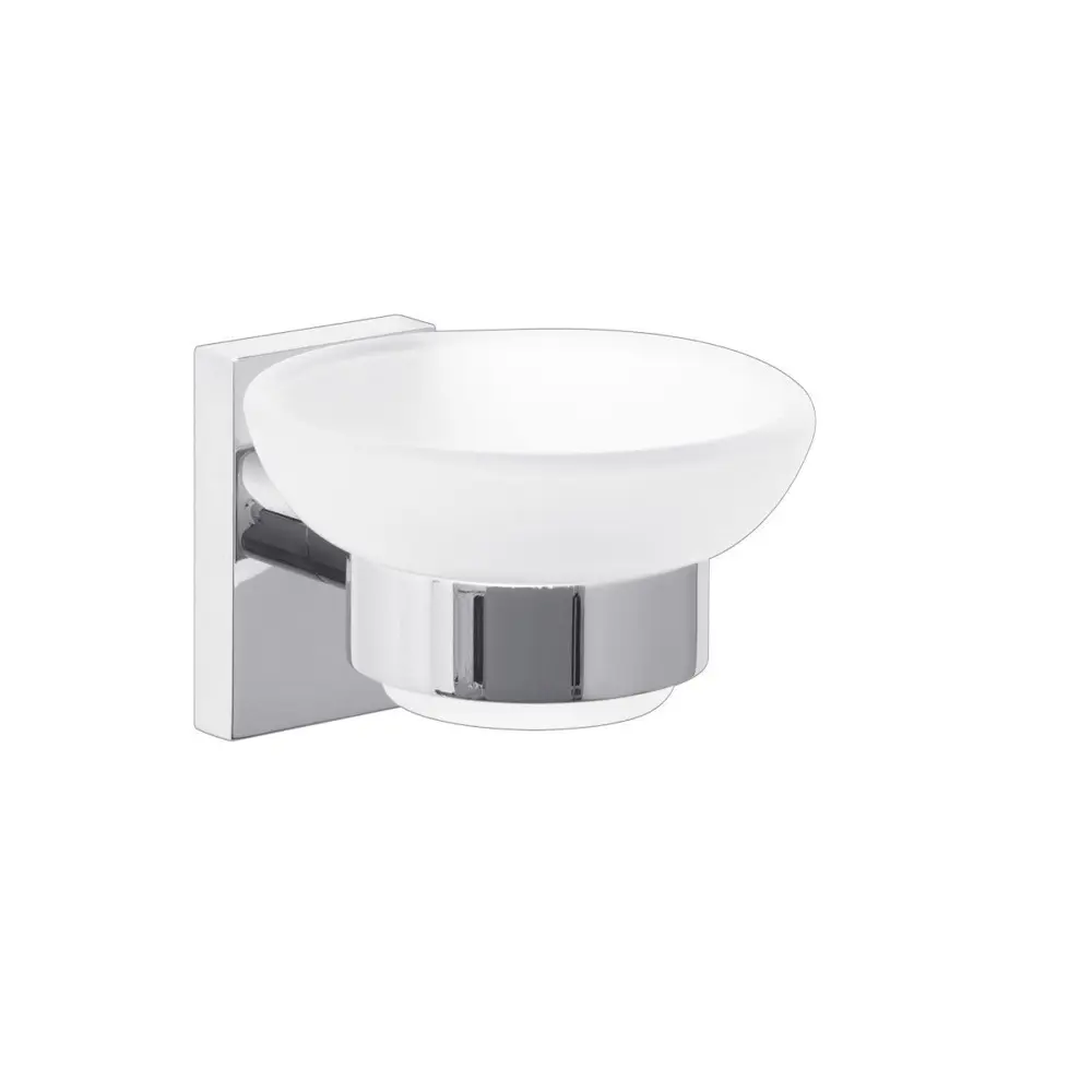 Мыльница Tesa Ekkro стекло цвет серебристый 82104228 STLM-2212563 Прямоугольный - Вид №3
