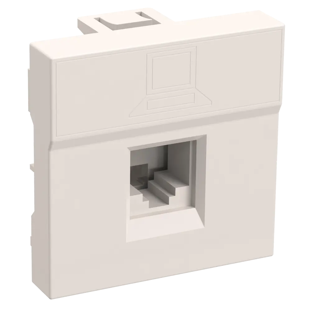 Розетка накладная Iek компьютерная RJ45 на 2 модуля, цвет белый 82209878 STLM-2119017 