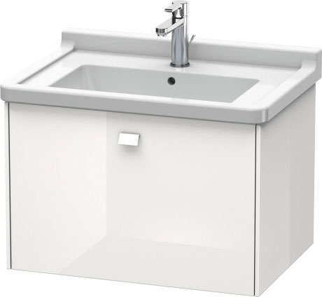 BR404100909 Brioso Тумбочка подвесная Светло-голубой матовый декор Duravit - Вид №2