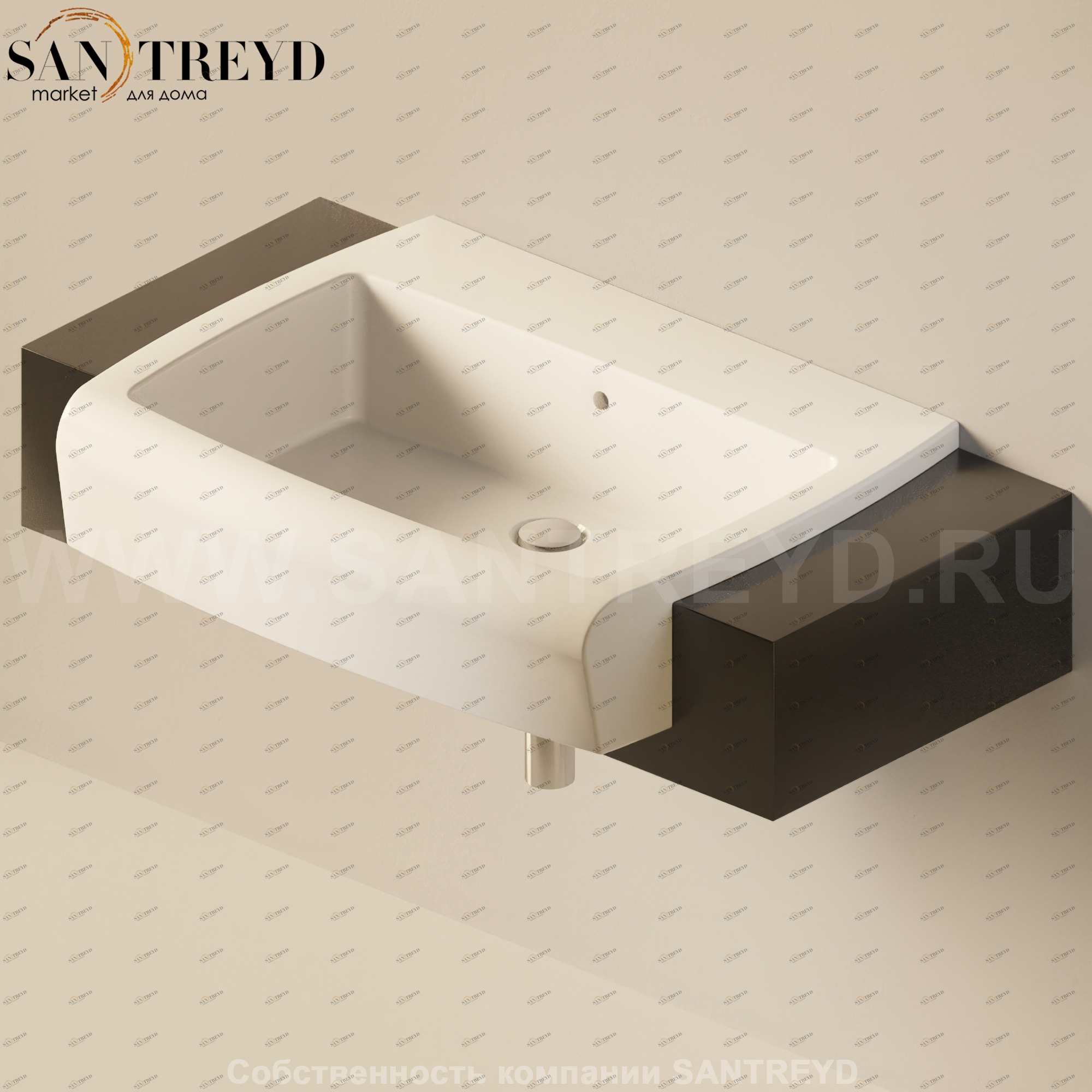 Flaminia UNA Консоль для раковины от 100 до 200 см черная UNA75M1.9017 Ceramica Flaminia UNA75M19017