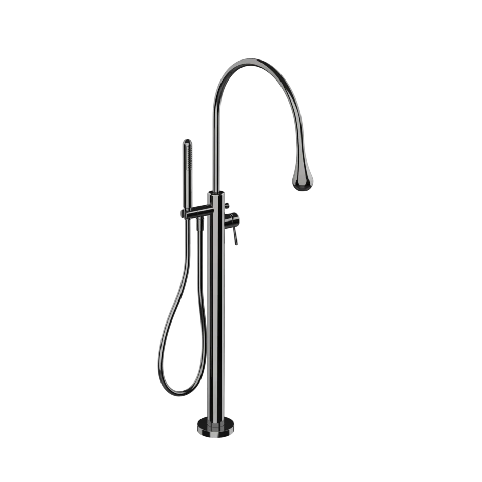 Смеситель для ванны 33029 124 Gessi Goccia ЧЕРНЫЙ МЕТАЛЛ GHRC 33029124