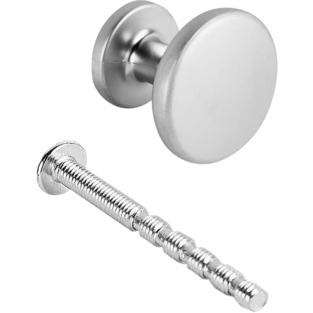 86925630 Ручка-кнопка мебельная 7501 30x100 мм, цвет матовый хром STLM-1004709 EDSON  - Вид №2