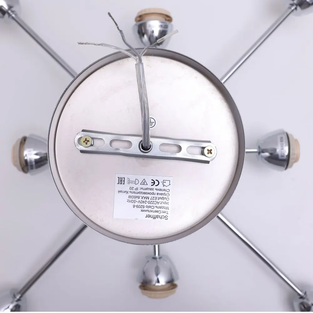 Люстра на штанге Cielo 6209-8 8 ламп E27 60 Вт SCHAFFNER STLM-2173974 - Вид №11