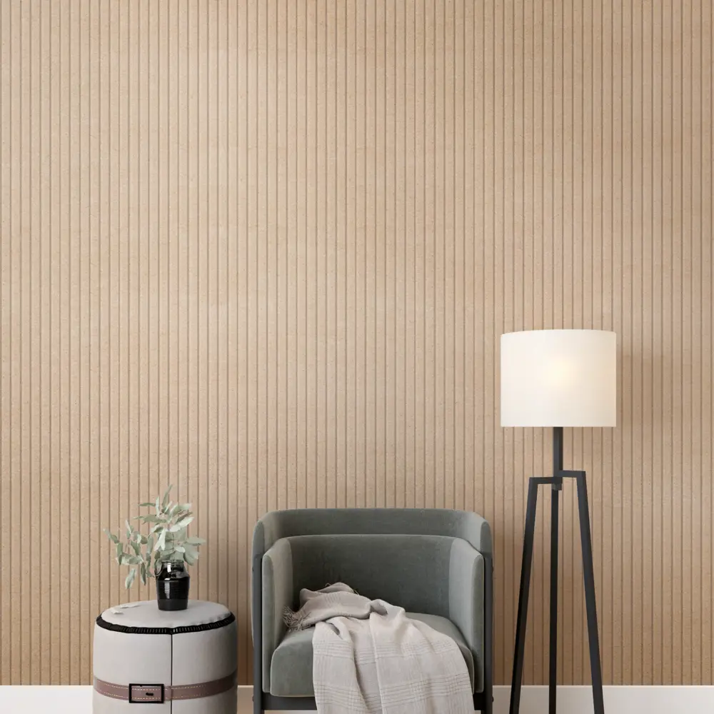 Реечная панель МДФ STELLA Битс База бежевая 2700×119×16 мм 89430681 STLM-1585264 - Вид №3