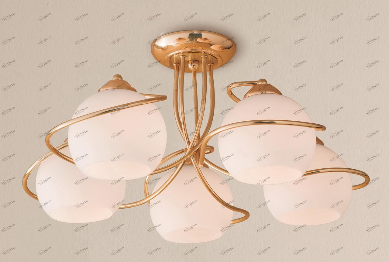 Потолочная люстра Citilux Лайма CL155152 CITILUX ЛАЙМА ЗОЛОТО 182423 Белый 