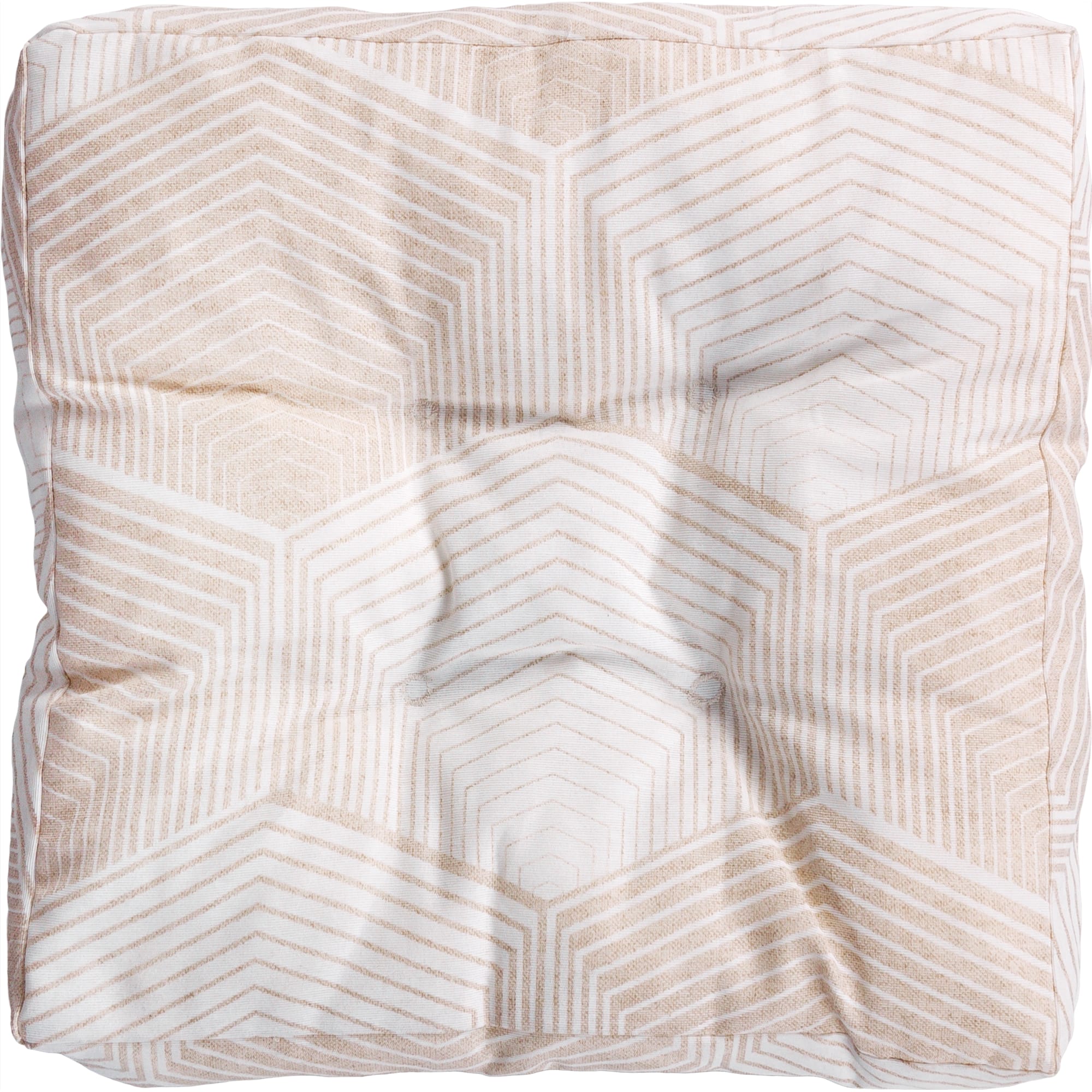 82029481 Сидушка для стула «Призма», 40х40 см, цвет бежевый Santreyd 