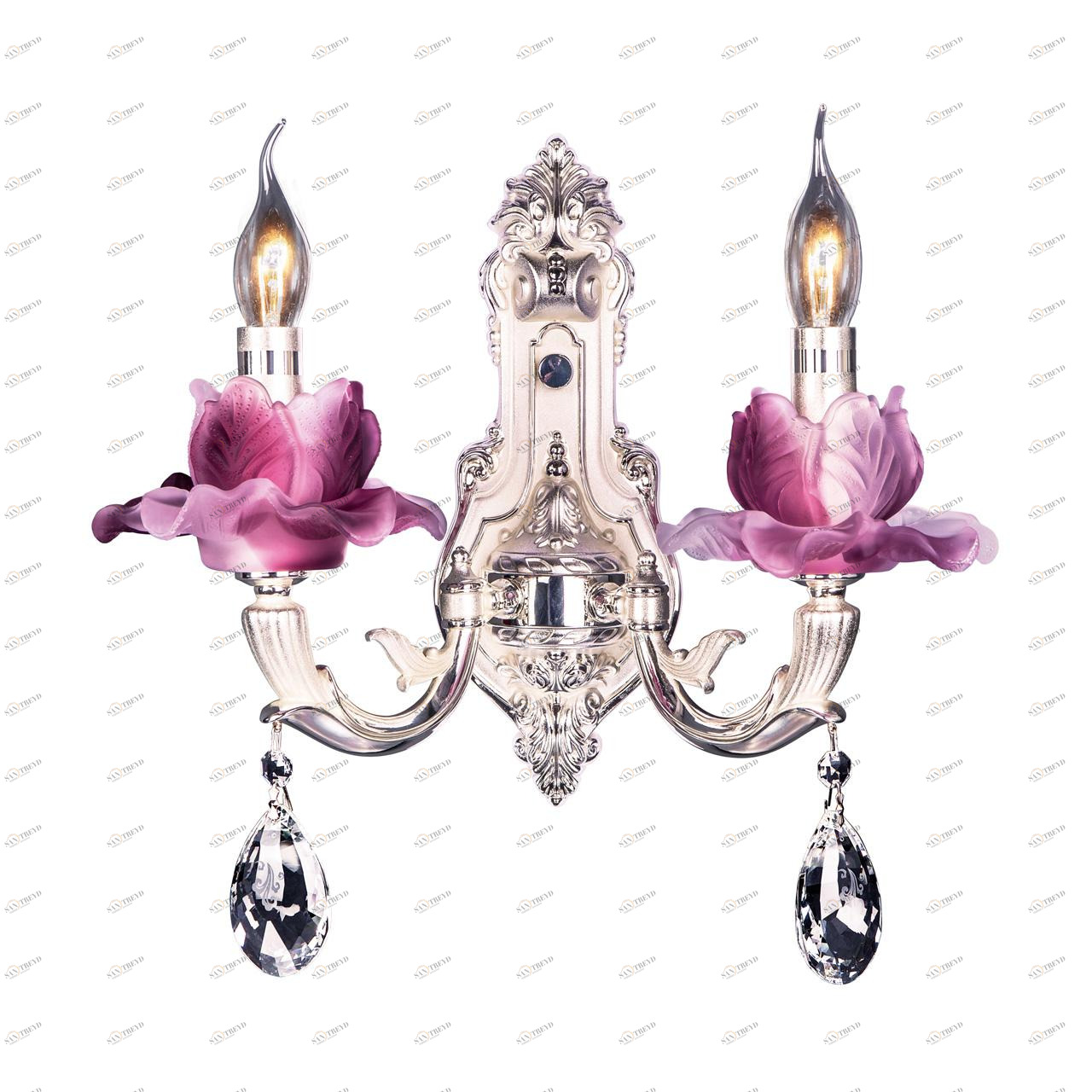 Бра Lightstar Fino 714624 LIGHTSTAR СВЕЧА 077093 Белый;прозрачный;розовый 