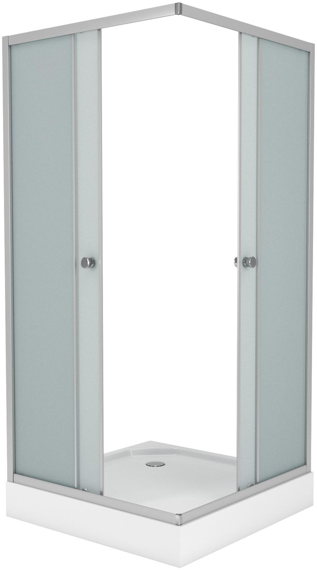 Душ. уголок NG- 008-14Q (800х800х1950) низкий поддон(13см) стекло МАТОВОЕ, 2 места Niagara ECO 0081422Q - Вид №1