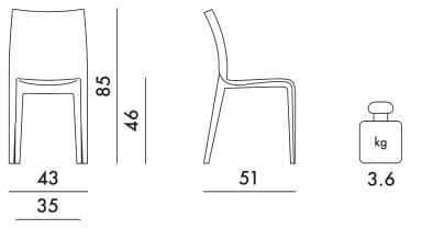 Стул из поликарбоната Kartell AMI AMI ARCH-00122270 - Вид №26
