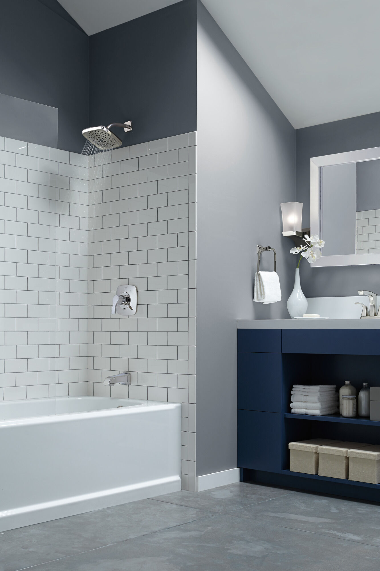 T14452-PN Monitor® 14 Series H2Okinetic® для ванны и душа Delta Faucet Tesla Полированный никель - Вид №2