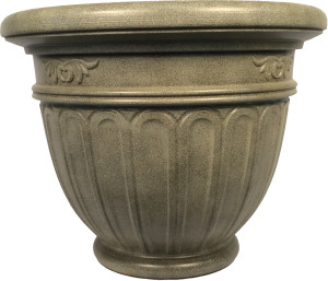 Е601-9 Горшок-кашпо для цветов Istria d=45 40 Л. Фисташковый Цветочная коллекция