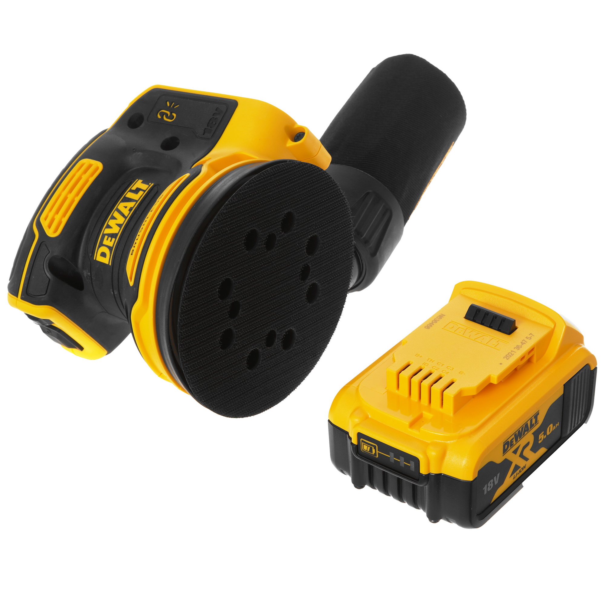 Эксцентриковая шлифмашинка DeWALT DCW210P2 XR FLEXVOLТ 18/54V 5437859 STDN-0044658 - Вид №6