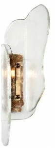 Possoni Illuminazione Старинный латунный настенный светильник со стеклом Iceberg 1070/a1