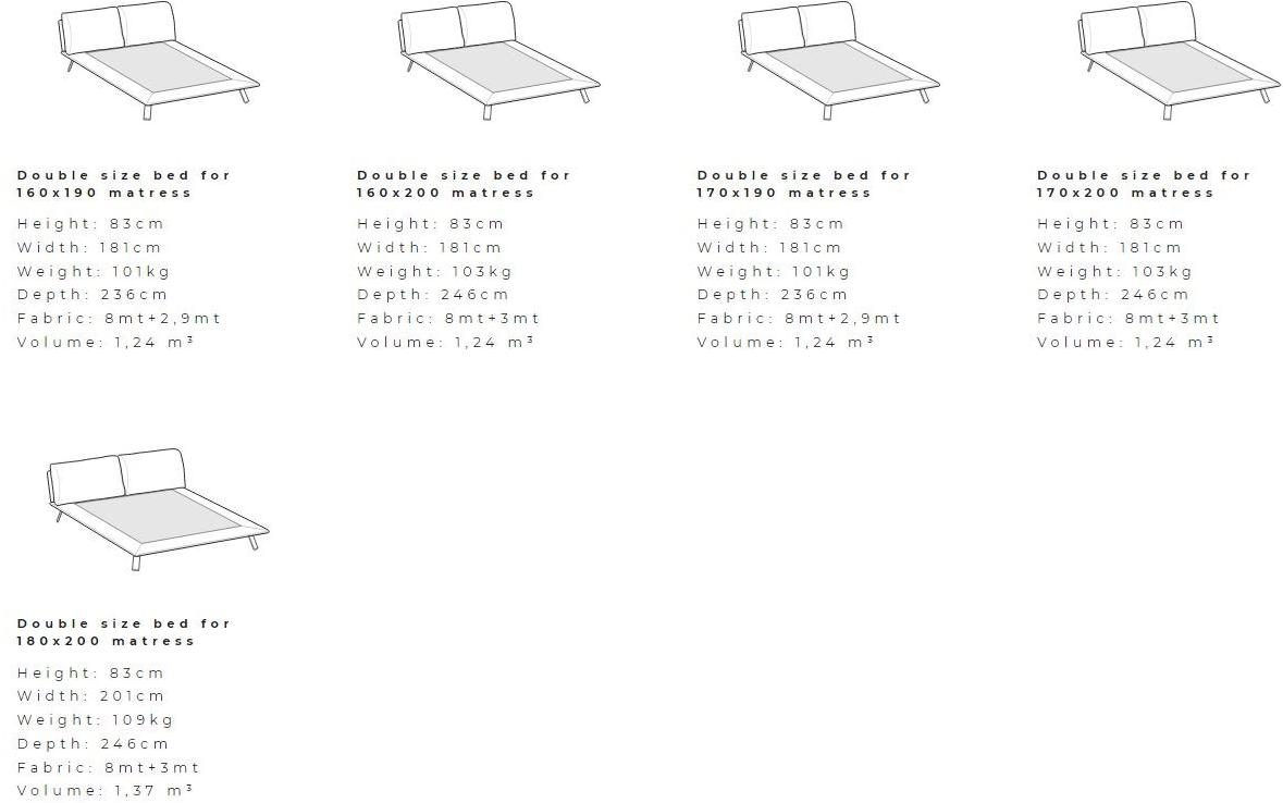 Ditre Italia Кровать с мягким изголовьем Kanaha sun-id-1460643 - Вид №6