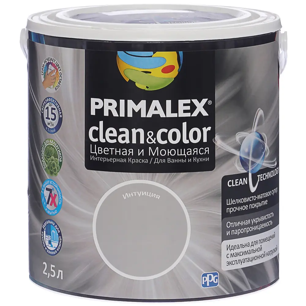Краска PR-X Clean&Color 2.5 л интуиция PRIMALEX STLM-2157033 - Вид №1