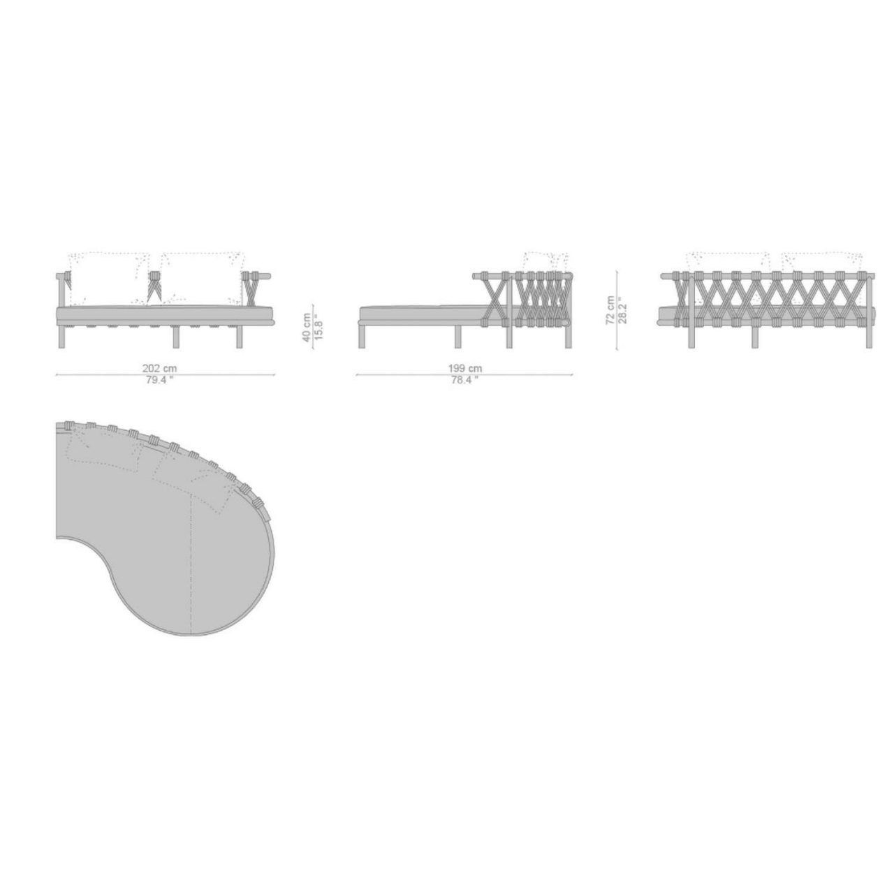 Модульный садовый диван CASSINA Trampoline ARCH-00122194 - Вид №11