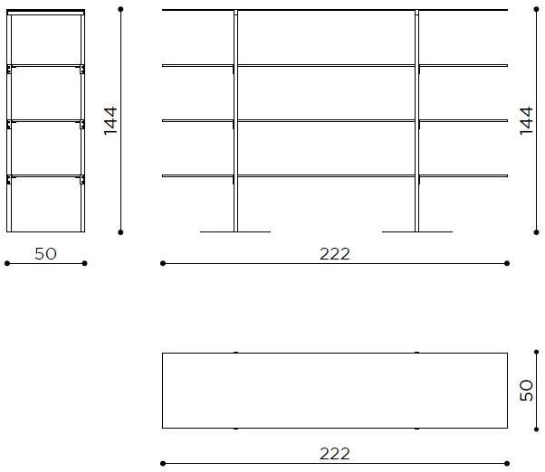 Treviso Made Стеклянная полка sun-id-1467893 - Вид №2